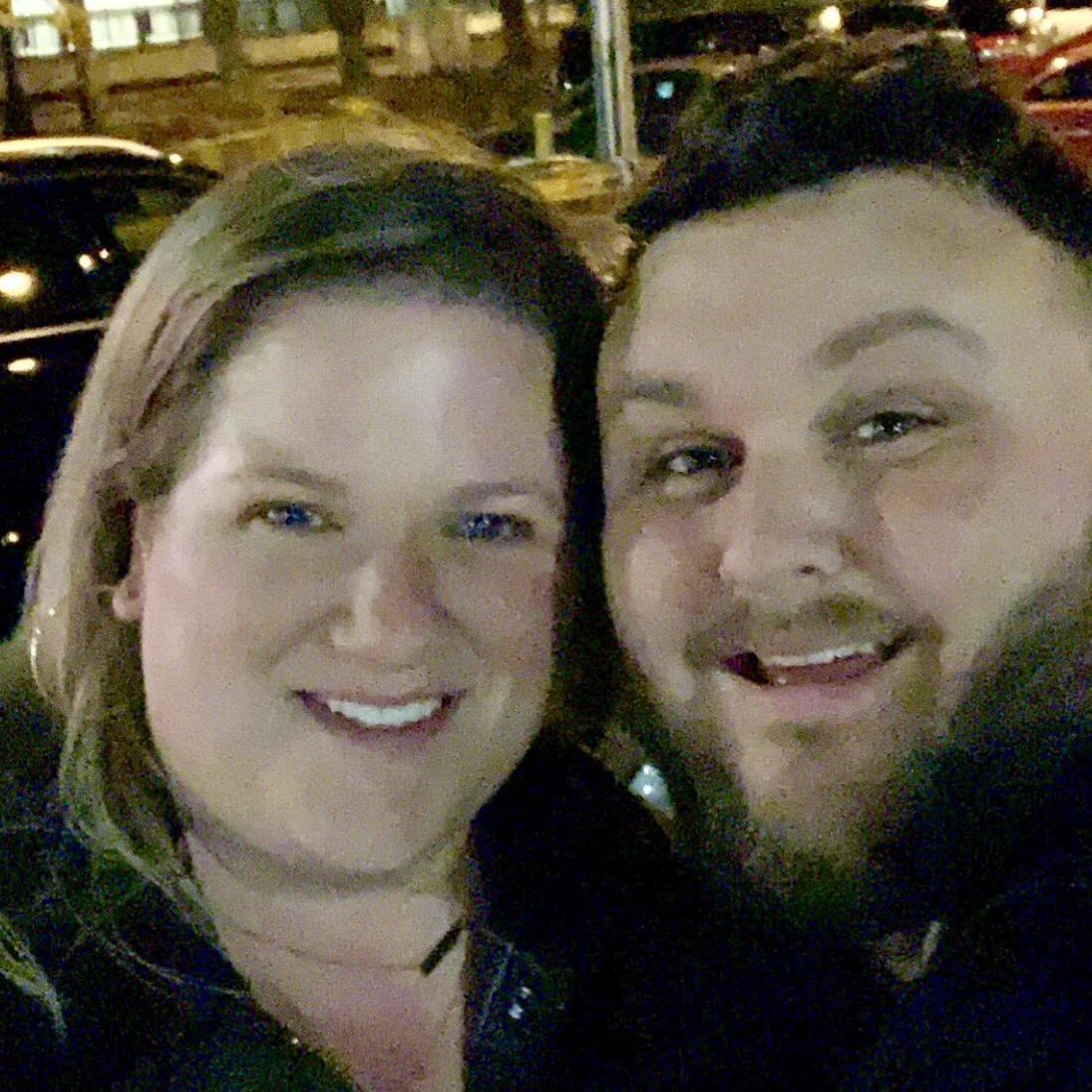 This was our very first photo together the night Ben asked Bridge to be his girlfriend after dinner in Boston's North End!