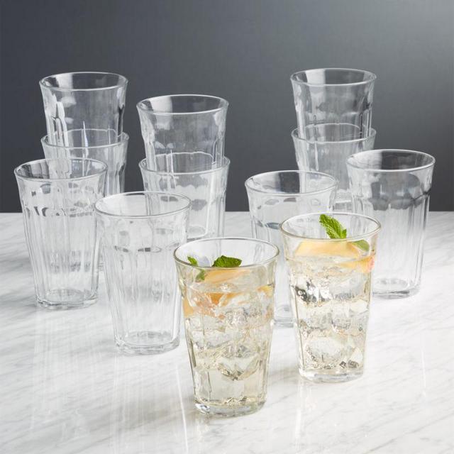 Duralex Picardie 17.5 Oz Glasses, Set of 12