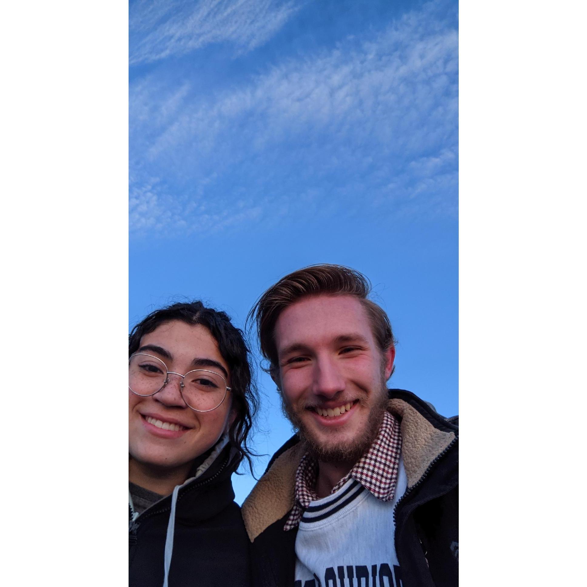 Our 3rd date, watching a sunrise!