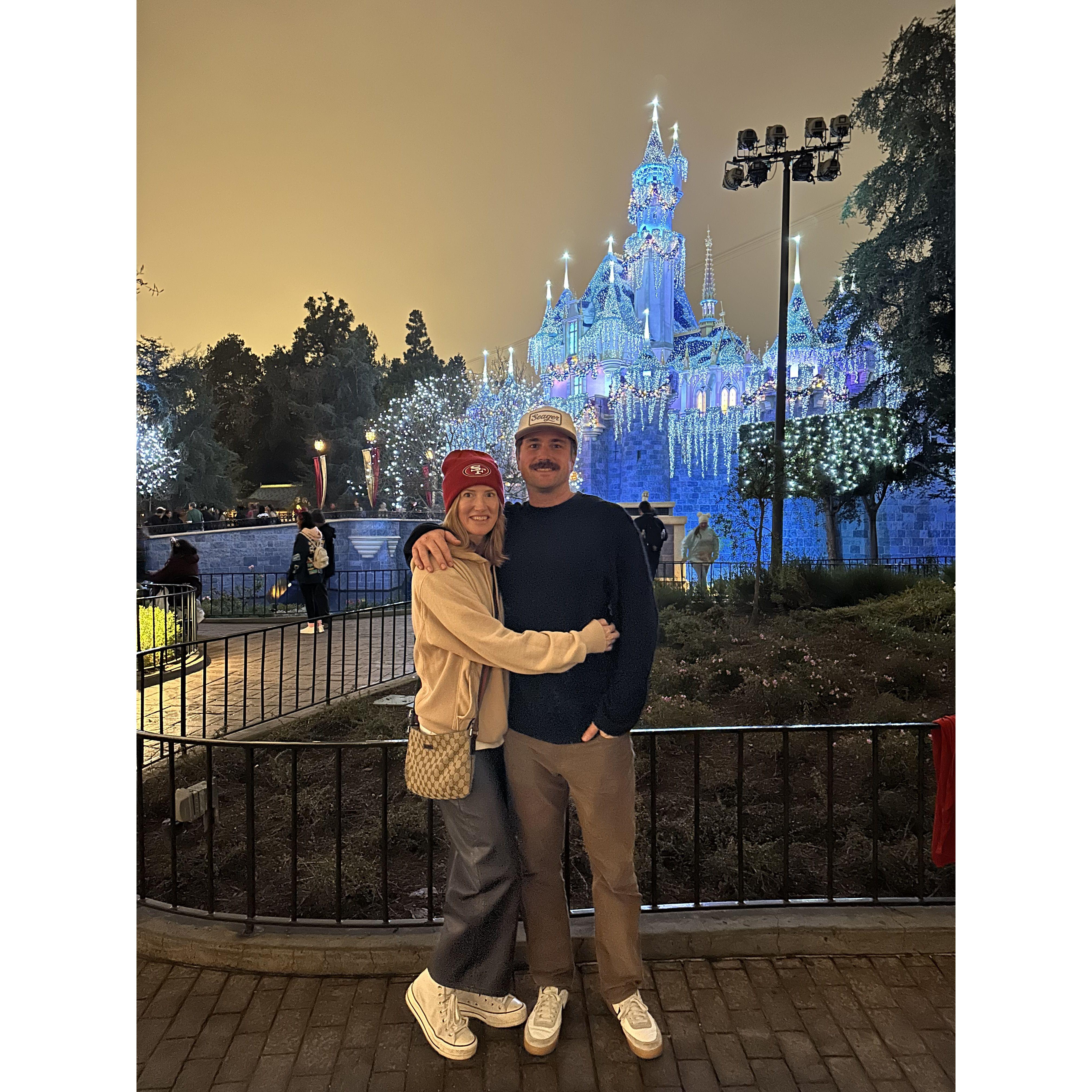 Christmas time at Disneyland