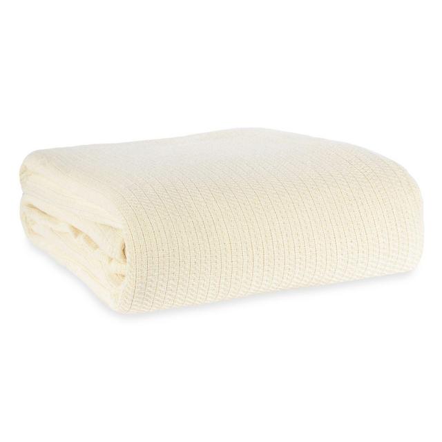 Berkshire Blanket® Comfy Soft Full/Queen Cotton Blanket in Natural