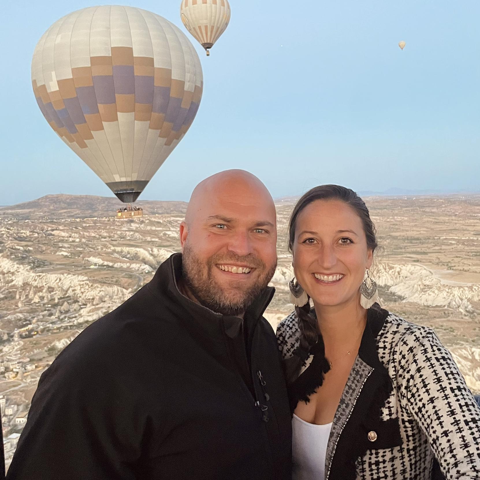 Our first hot air balloon ride in Turkey 🇹🇷