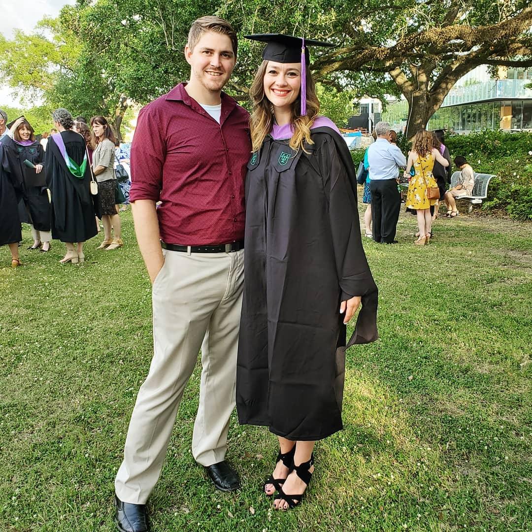 Katie's graduation from graduate school.