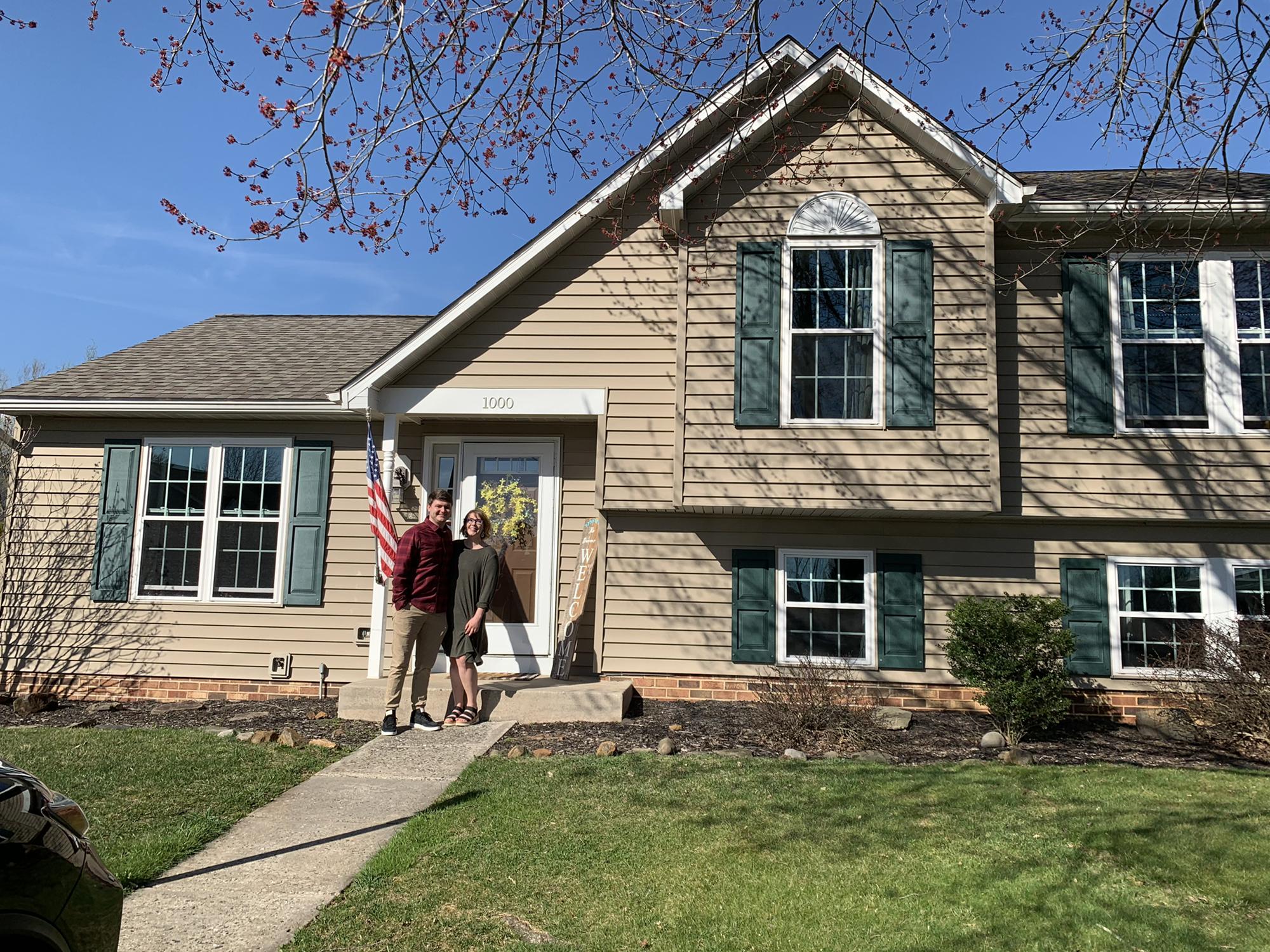 we bought our first home in march