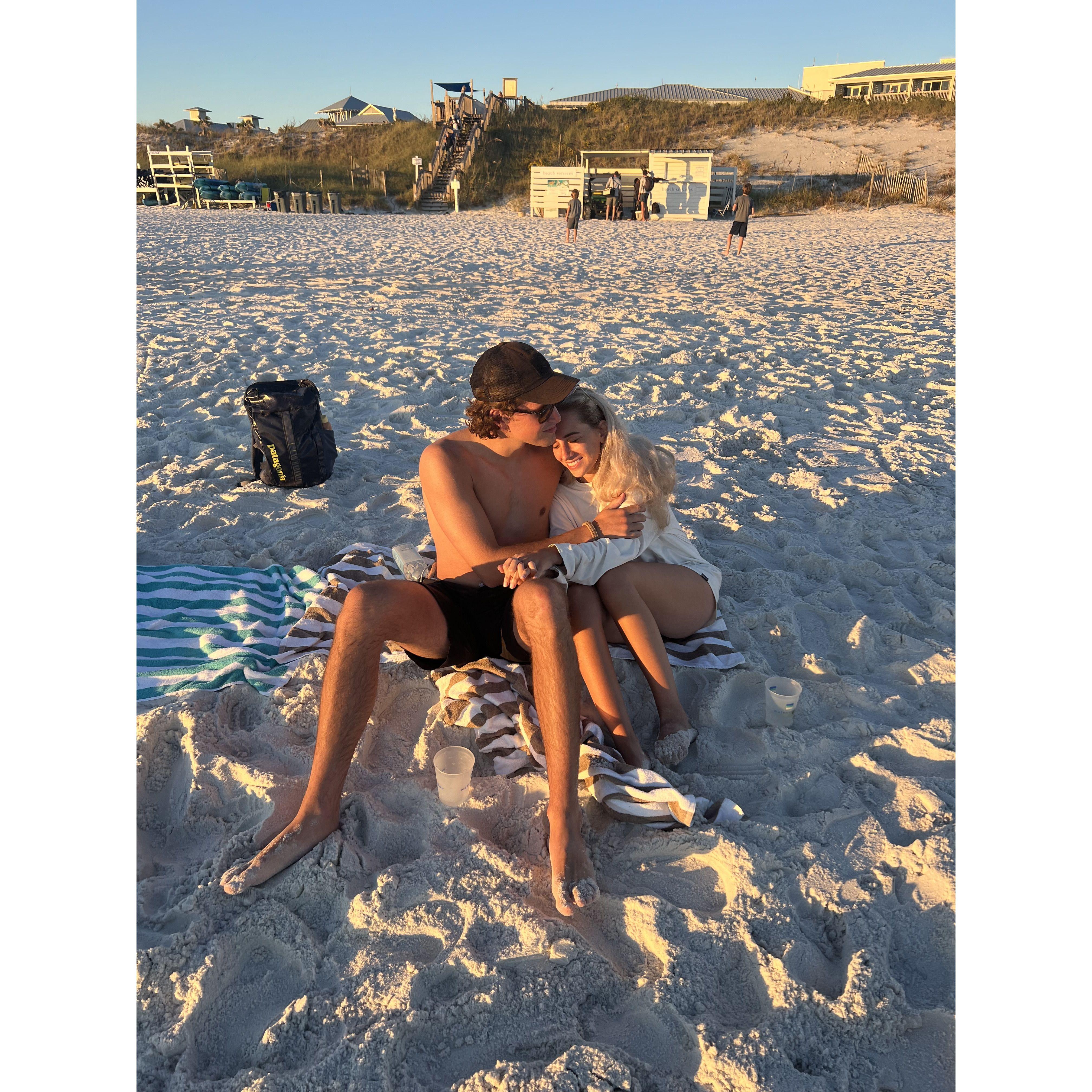 Santa Rosa Beach--The exact spot where Jess found out she got her first attorney job