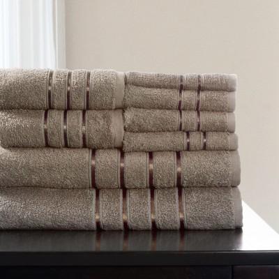 2pc Luxury Cotton Bath Towels Set Black - Yorkshire Home