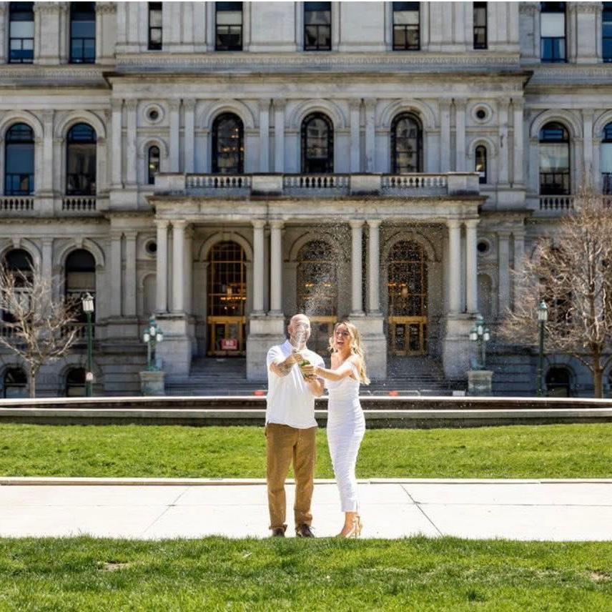 Wedding excitement at the NYS Capitol