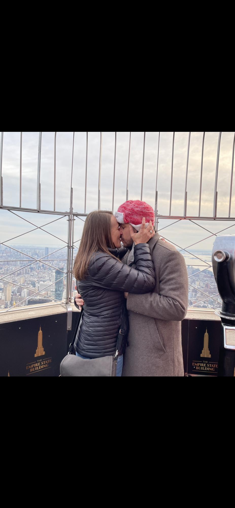 Kim then asked Dale to marry her at the top of the Empire State Building in NYC