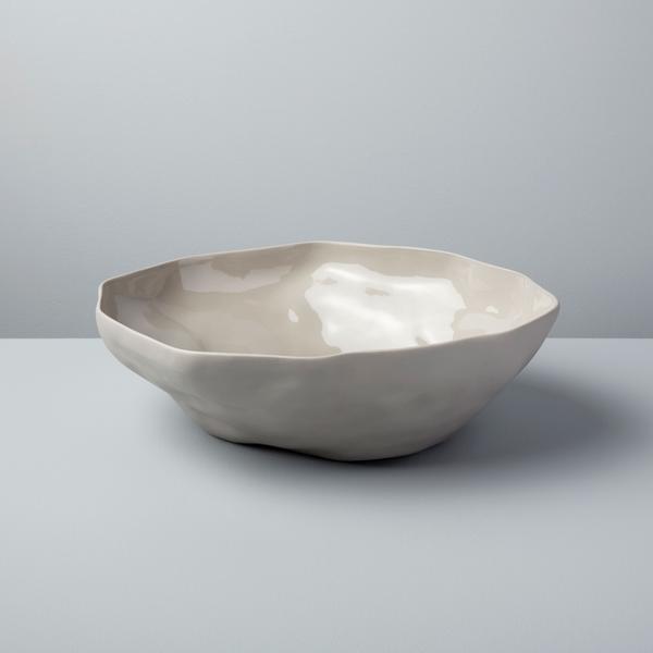 Tam Stoneware Serving Bowl, Pearl