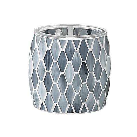 JLA Bath Mosaic Toothbrush Holder in Grey