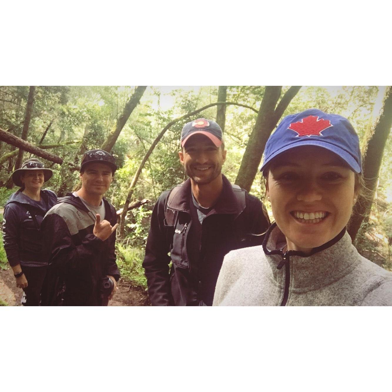 Family hike at Mount Madonna.