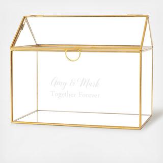 Personalized Wedding Terrarium Reception Gift Card Holder