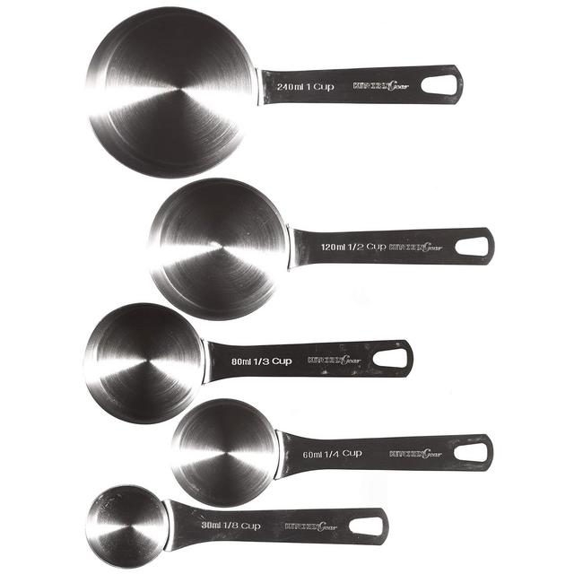 Kitchen Gear Stainless Steel Measuring Cups - Set of 5