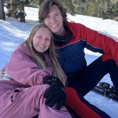 First  time skiing together 🤞🏻⛷️