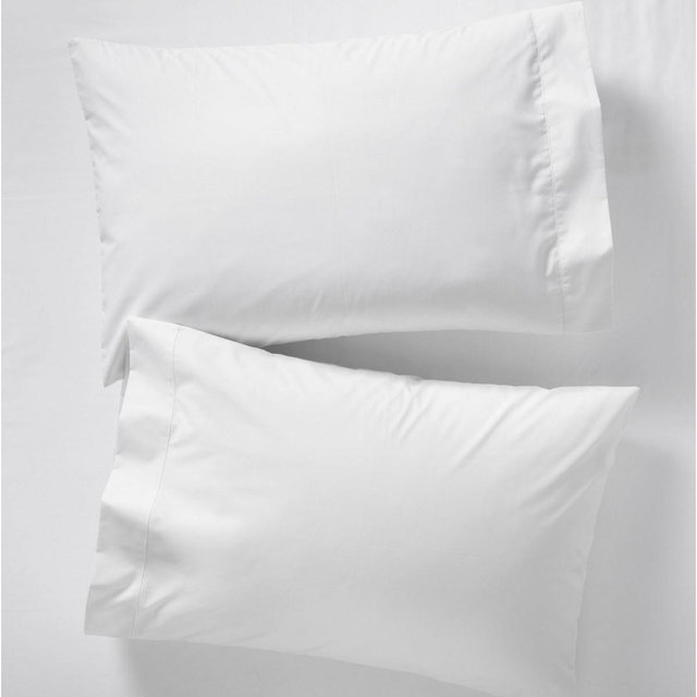 280-Thread-Count Pima Cotton Percale Pillowcases, Set of Two