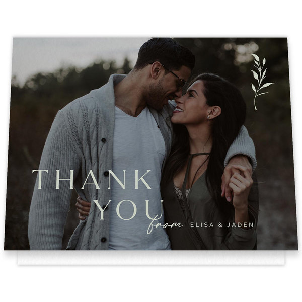 Aneci Landscape | Deep Forest | Zola Thank You Cards
