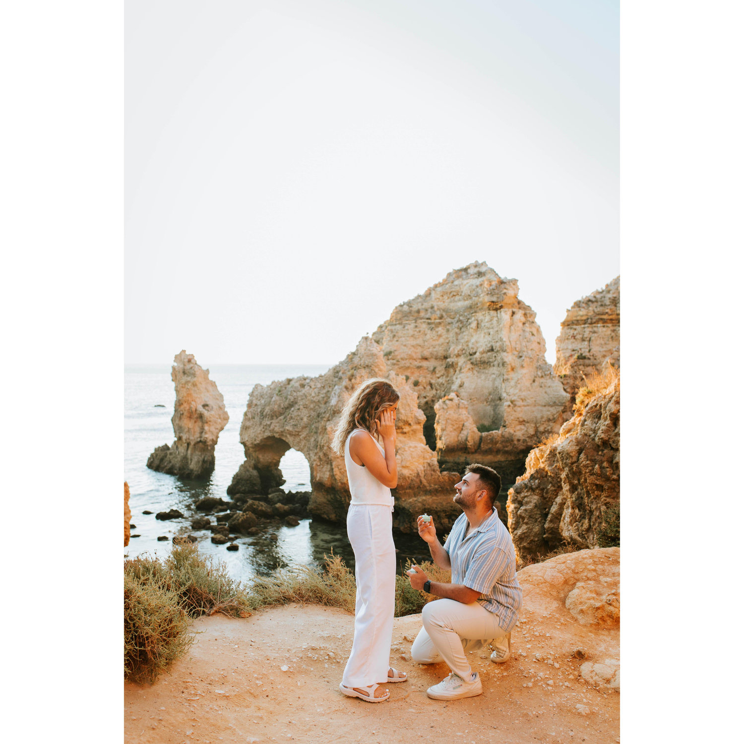 The dreamiest proposal in Lagos, Portugal!