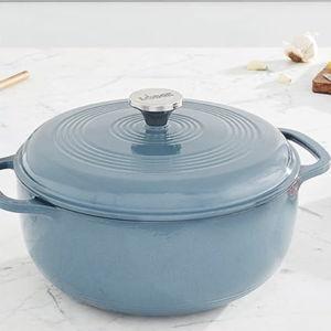 Lodge EC6D34 Enameled Dutch Oven, 6 Qt, Storm Blue