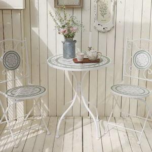 Outdoor Bistro Set for 2 Persons, Small Round Dining Table Set ,Outdoor Table and Chairs Set