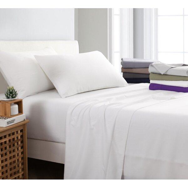Cuevas White Queen Soft 1200 Thread Count Solid Sheet Set