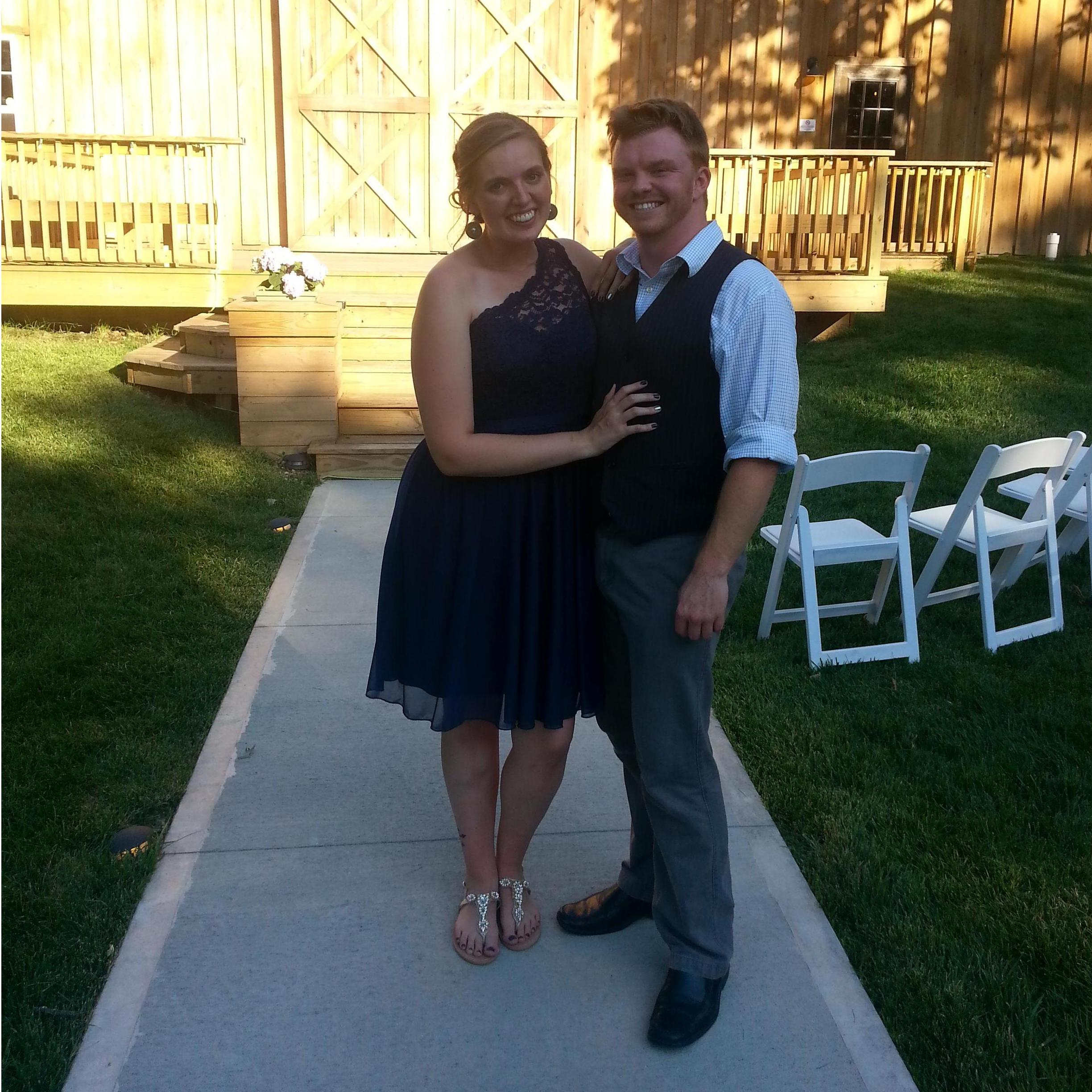 The first wedding we attended together