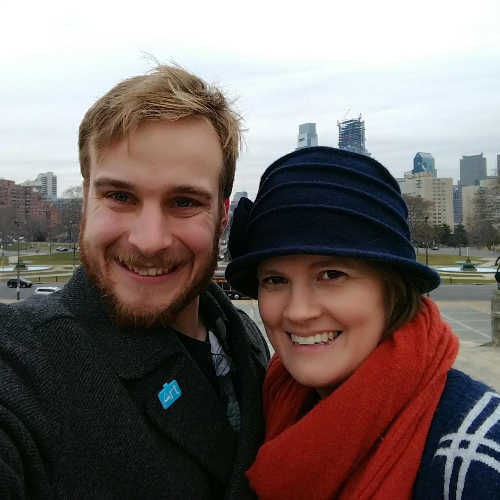 Celebrating Bonnie-Marie's birthday in Philly.
