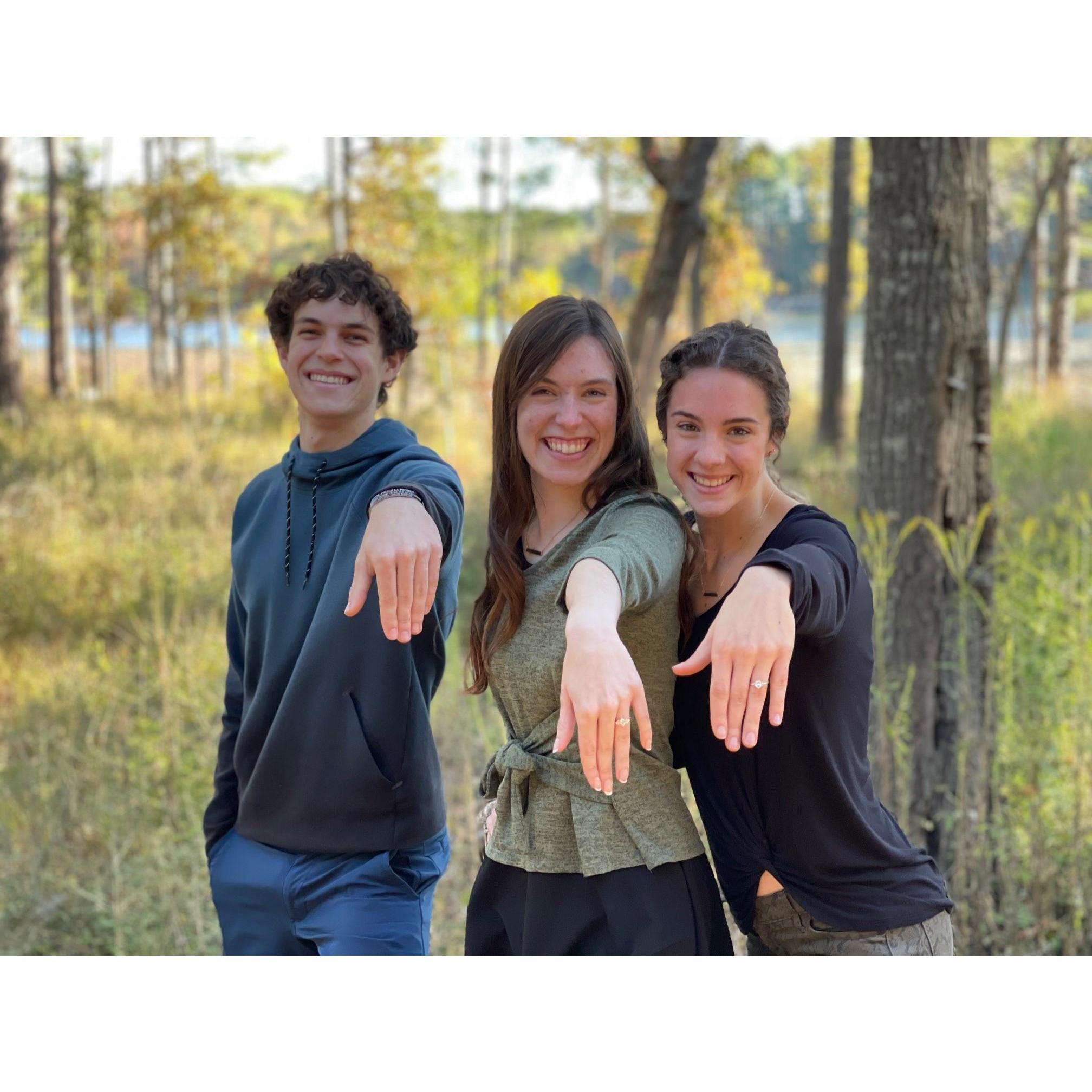 We had to get a funny picture with Victoria's brother (Trevor) and Walker's sister (Cierra)