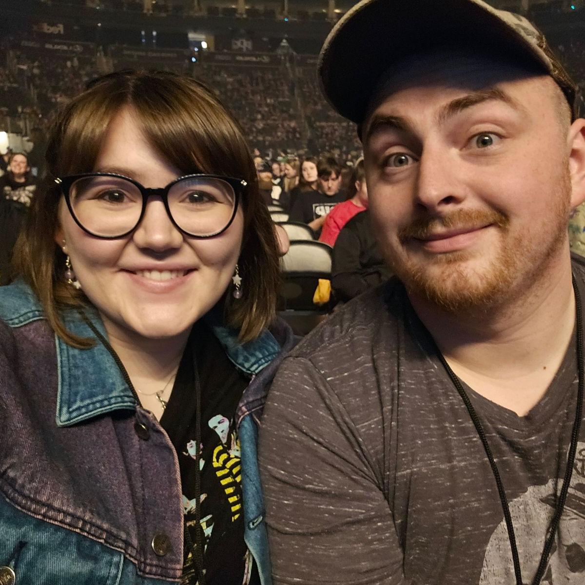 For Erica's 25th birthday, Brody got her amazing seats for a Fall Out Boy concert at PPG Paints Arena. Erica had the best night ever, and poor Brody's arm was sore from her hitting him excitedly.