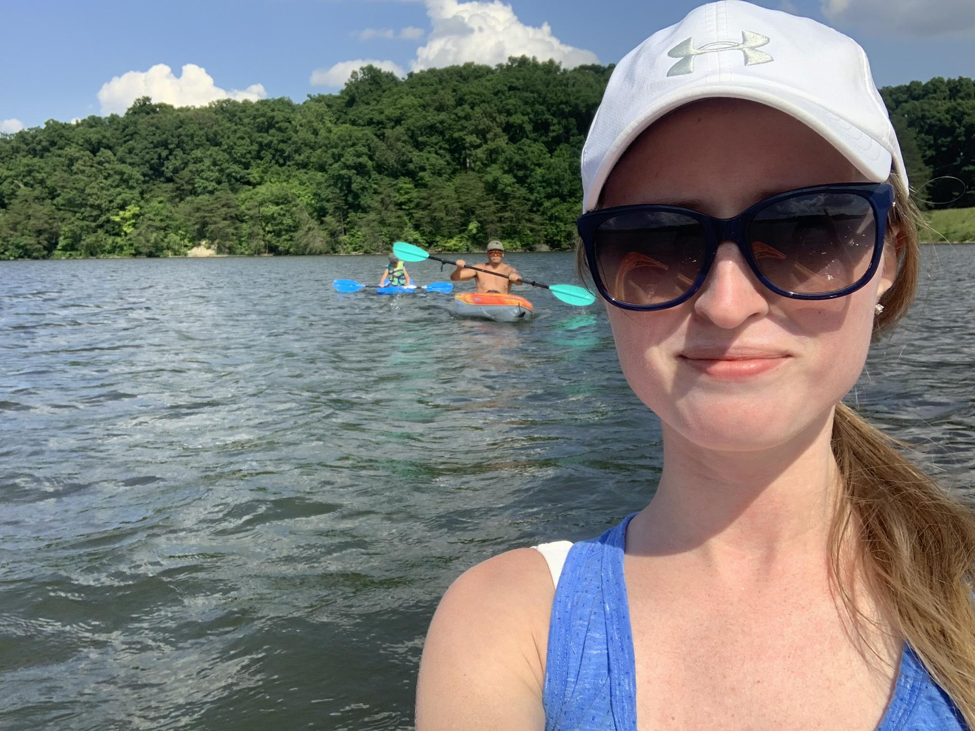 Family kayaking trip. Cesar had to pull Bennett about 10 minutes in. 2020