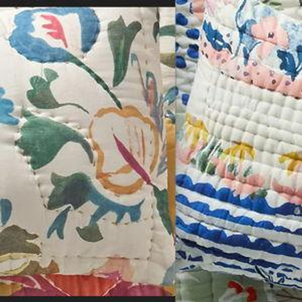 The Printed Cotton Voile Pillow Shams, Set of 2~Sawyer or Rosalind