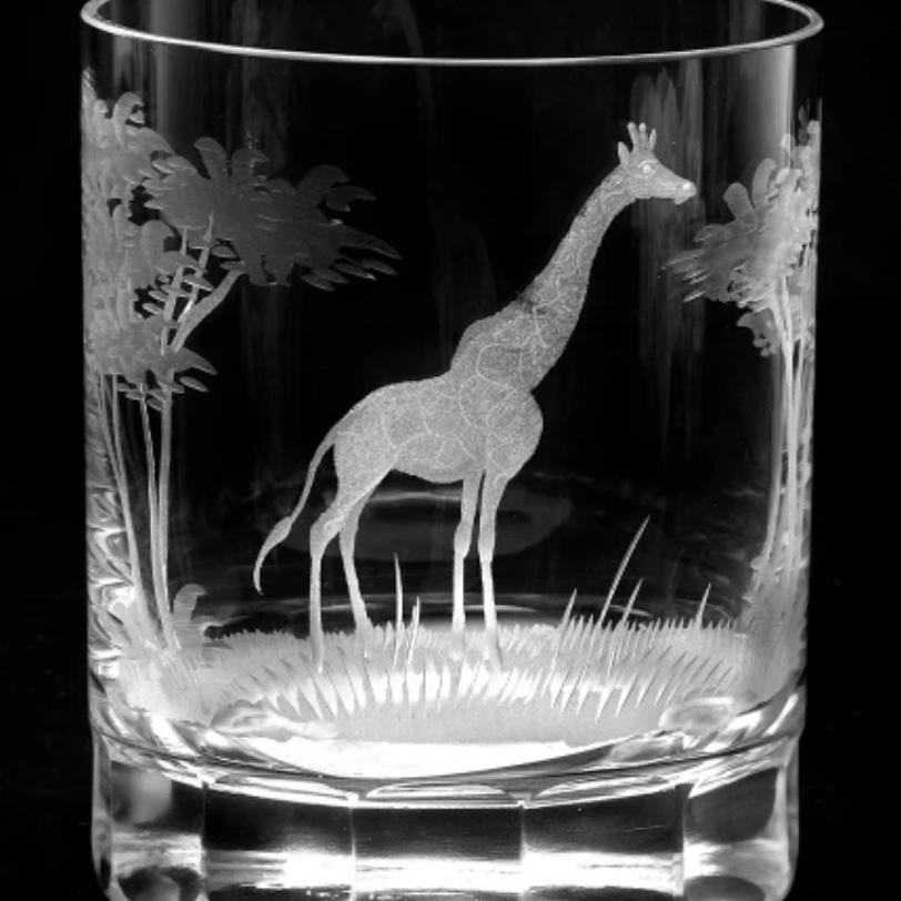 Queen Lace Crystal African Animals - Giraffe