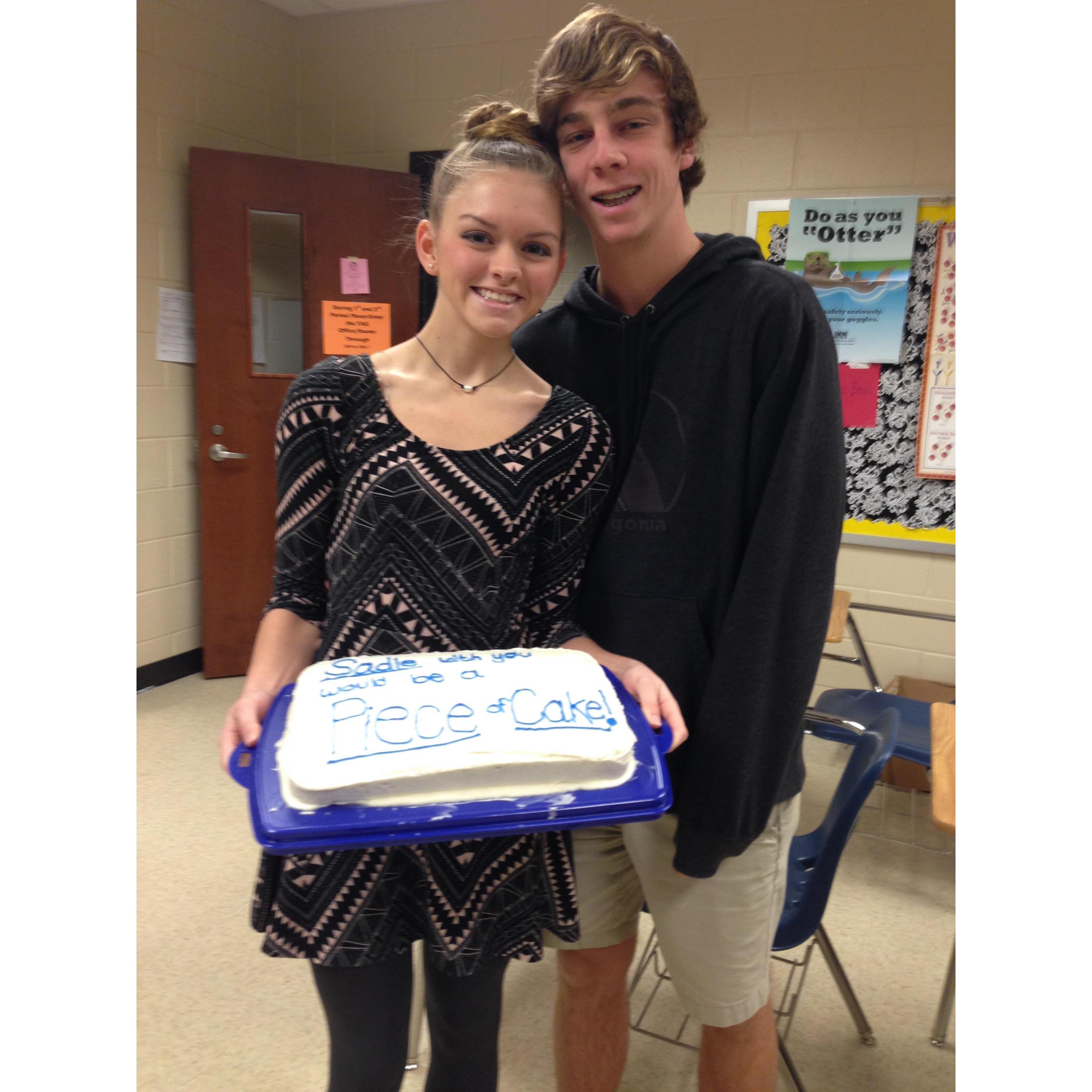 I asked JM to our Sadie Hawkins dance sophomore year of high school.