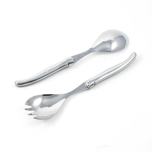 Laguiole Salad Serving Set in Stainless Steel