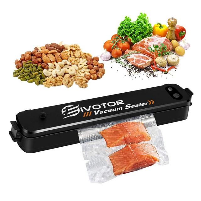 Vacuum Sealer Machine, EIVOTOR Multifunction Automatic Sealing System for Food Saver Kit, LED Display, Dual Capacitance Design, including 20pcs vacuum sealer bags
