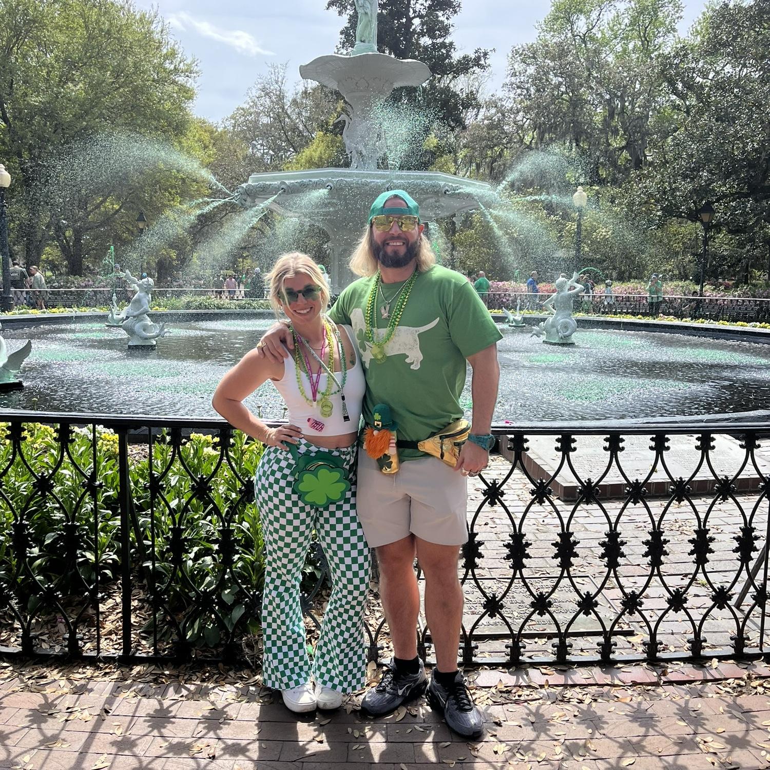 Our first trip to Savannah, GA to celebrate our favorite holiday. Can you guess what holiday that is??💚