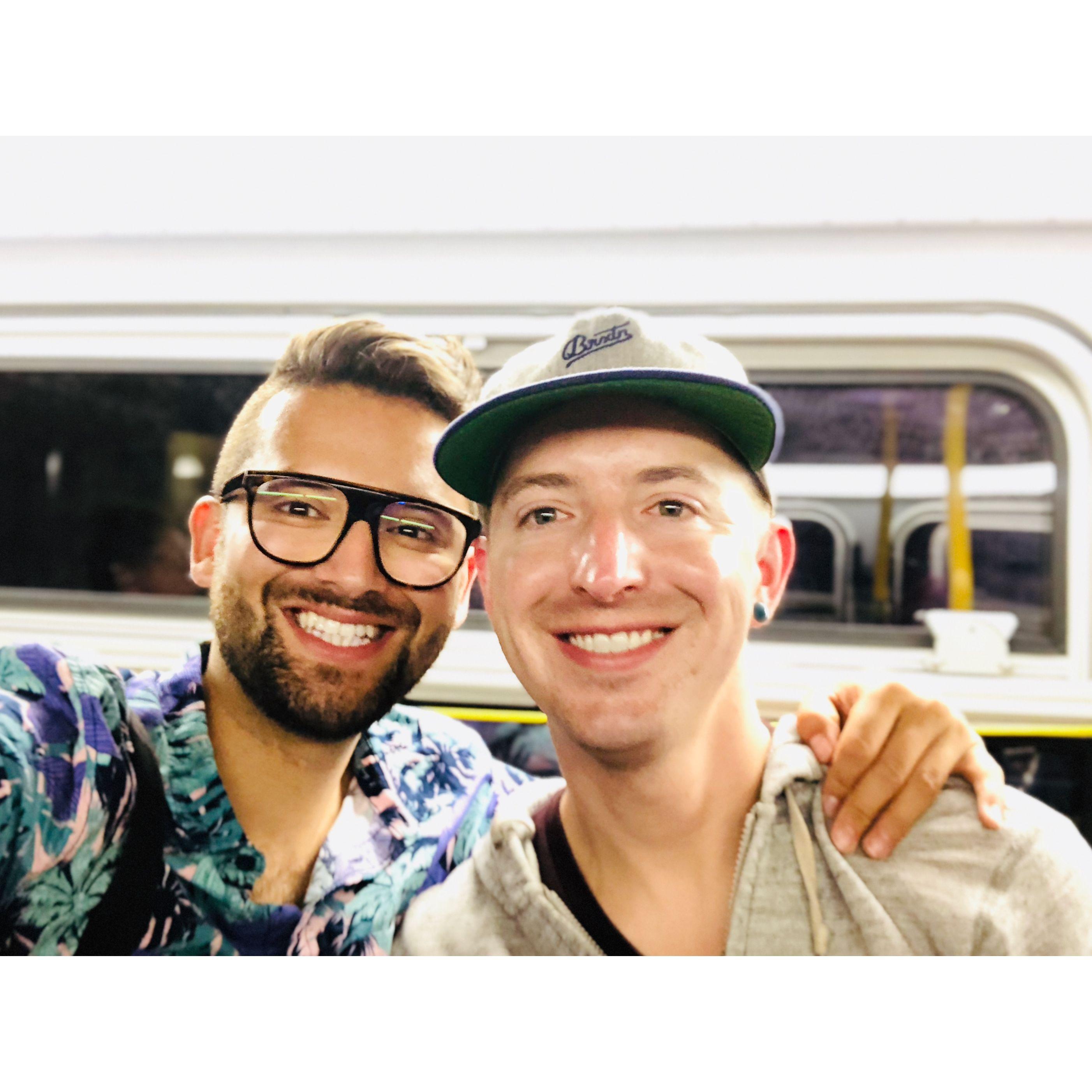 Meandering around San Francisco on public transportation. 