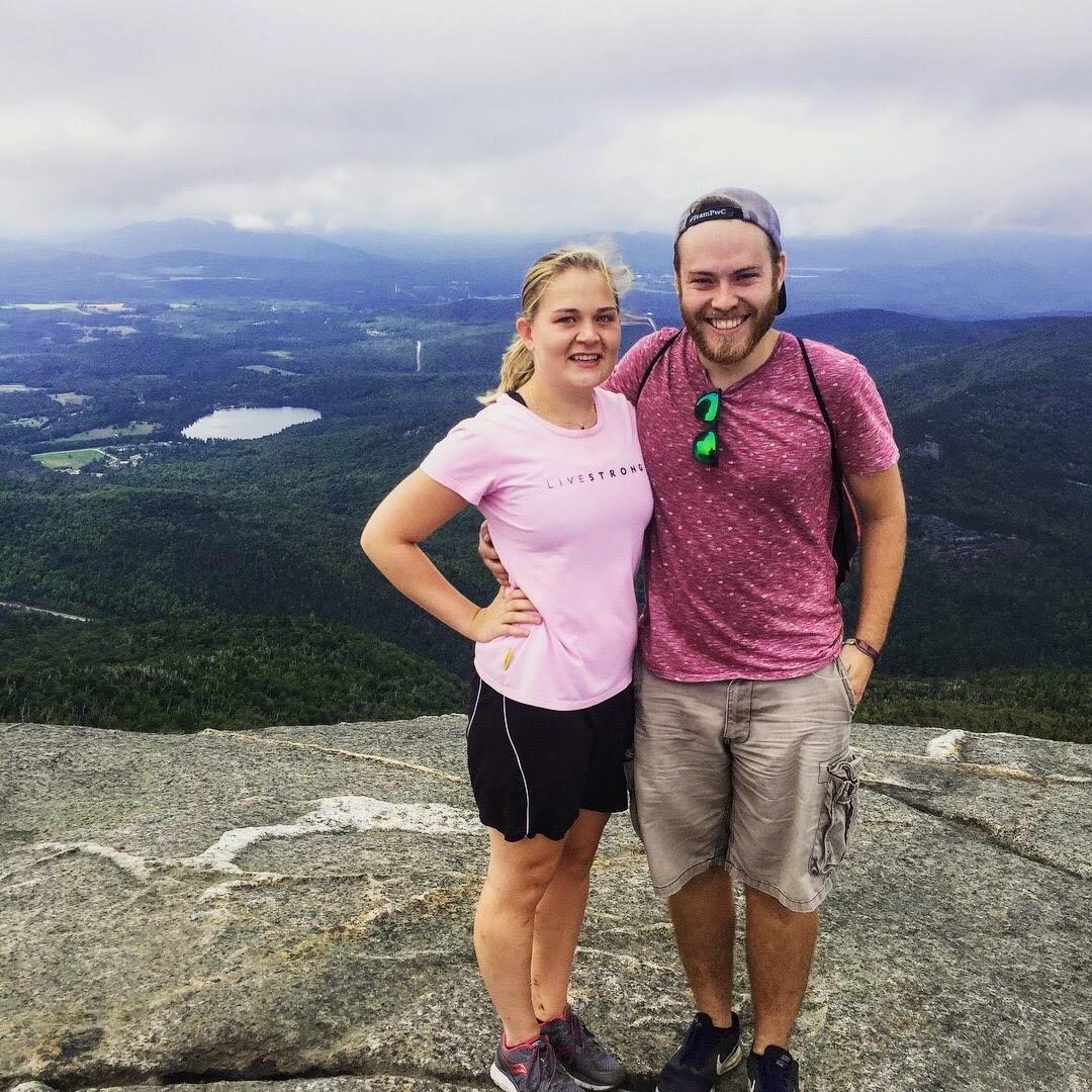 Hiking one of the high peaks in the Adirondacks! Getting to the top of the hill was such a re-leaf.