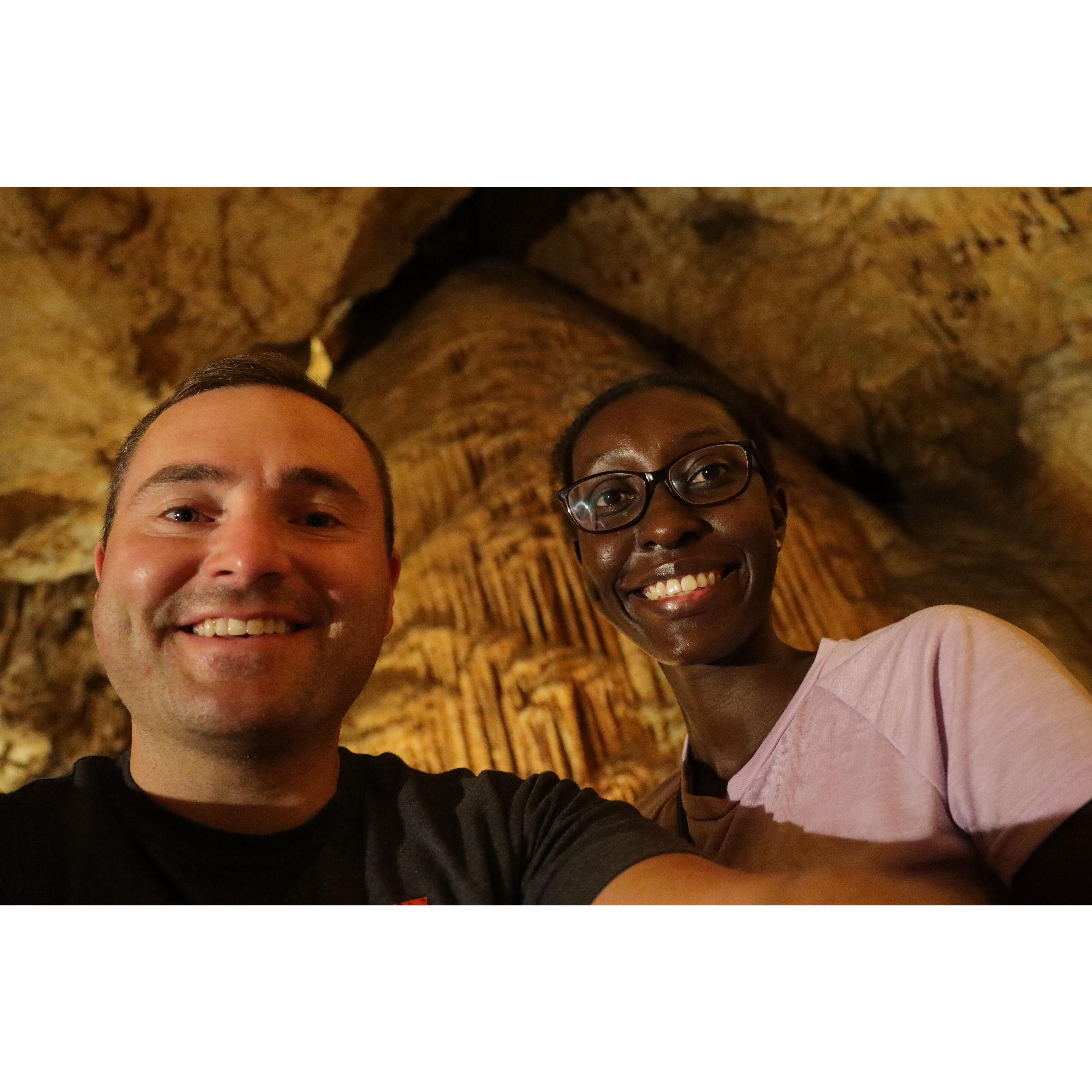In one of our Virginia explorations at Luray Caverns
