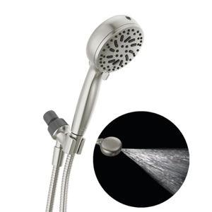 Delta Faucet ProClean Brushed Nickel Shower Head with Handheld, Showerhead with High Pressure Spray, Handheld Shower Head, 6 Spray Settings, SpotShield Brushed Nickel 75740SN