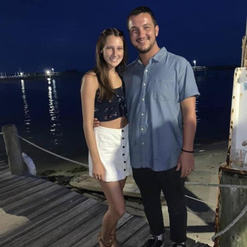 Our first picture taken together! About a year and a few months before we started dating. Sorry babe 😘🤣