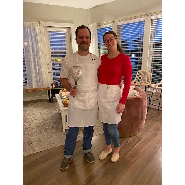 Our first official outing together as Bob and Linda from Bob's Burgers for Halloween.