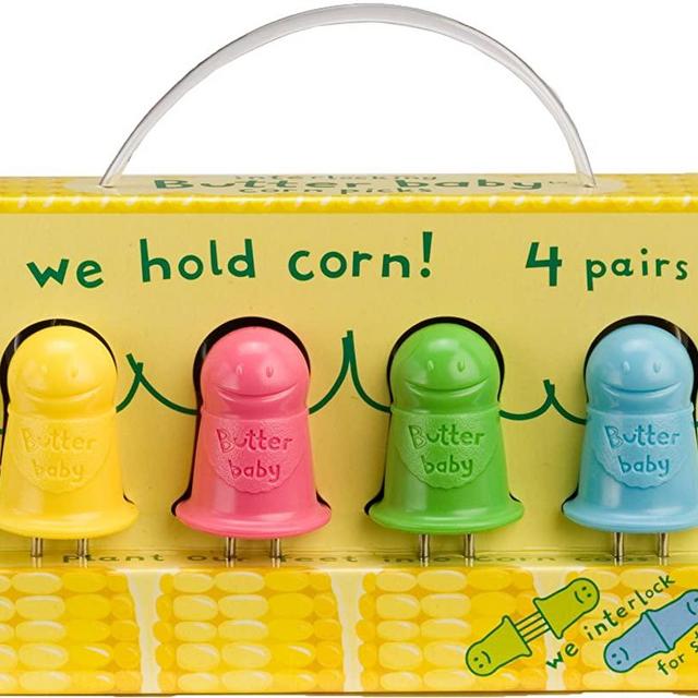 Talisman Designs Butter Baby Interlocking Stainless Steel Corn Picks