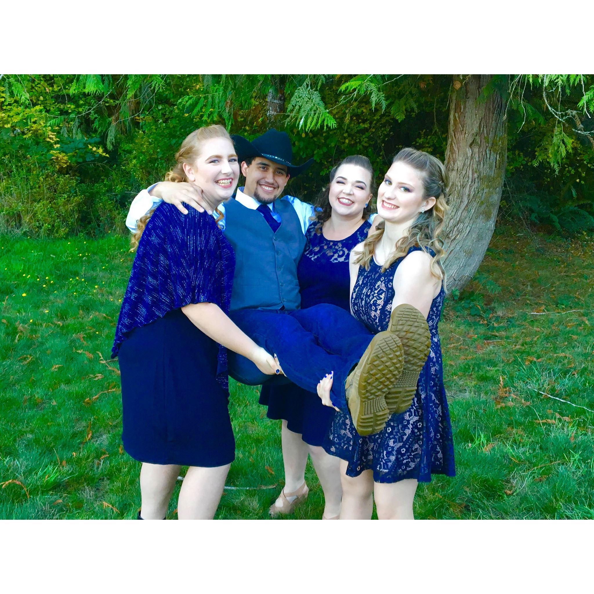 Groom and Bridesmaids