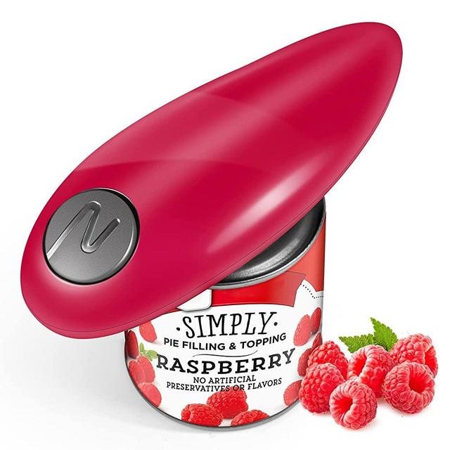 Electric Can Opener, Can Opener Electric No Sharp Edge, Electric Can Openers for Seniors, Rheumatoid Arthritis and Chef, Electric Can Openers For Kitchen One Touch Can Opener Battery Operated