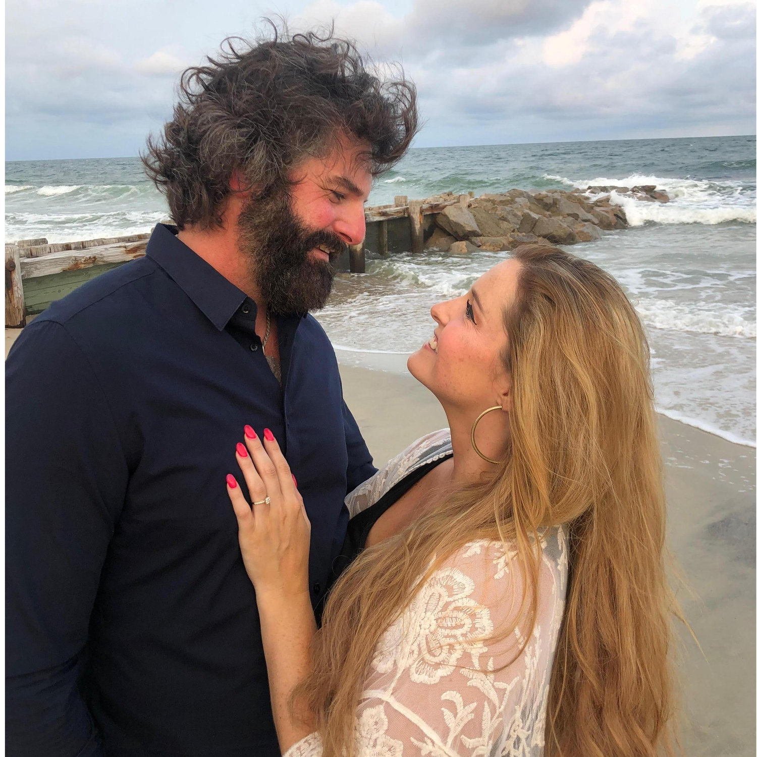 This was part of our impromptu engagement photo shoot at Pawley's Island in Fall 2019... Thanks Scott!