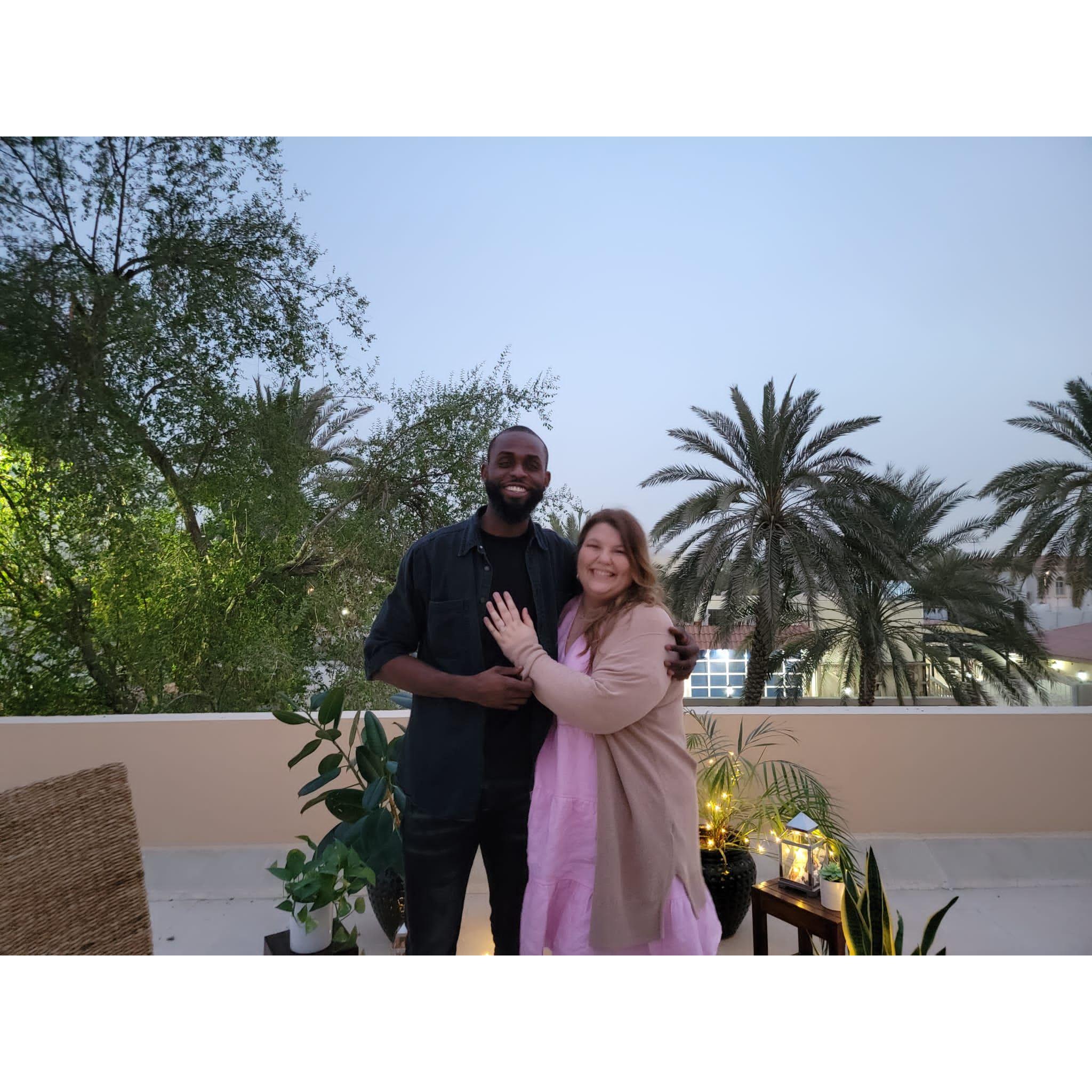 Right after Josh proposed!