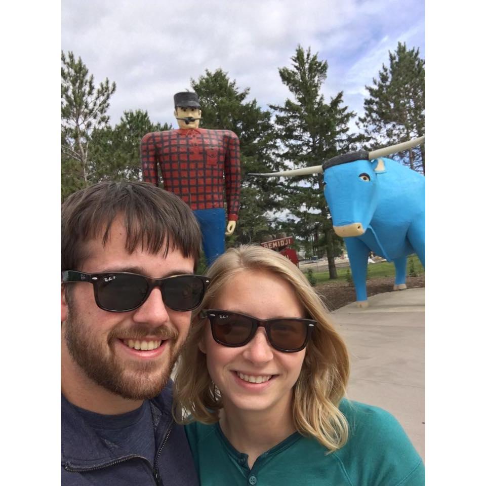 Chris visiting me in bemidji MN. Dontcha' know!