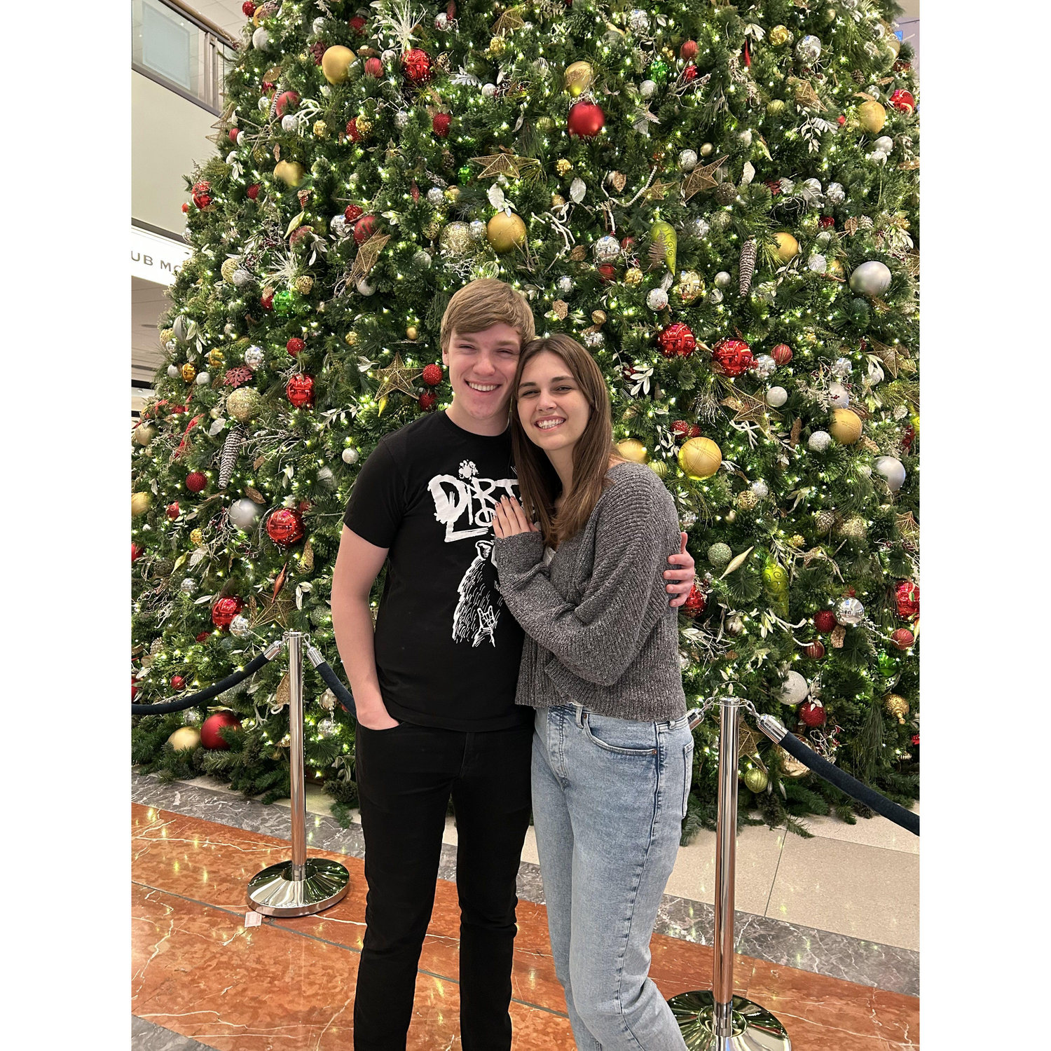 One of our first pictures together on our first couple's trip to Chicago, IL!