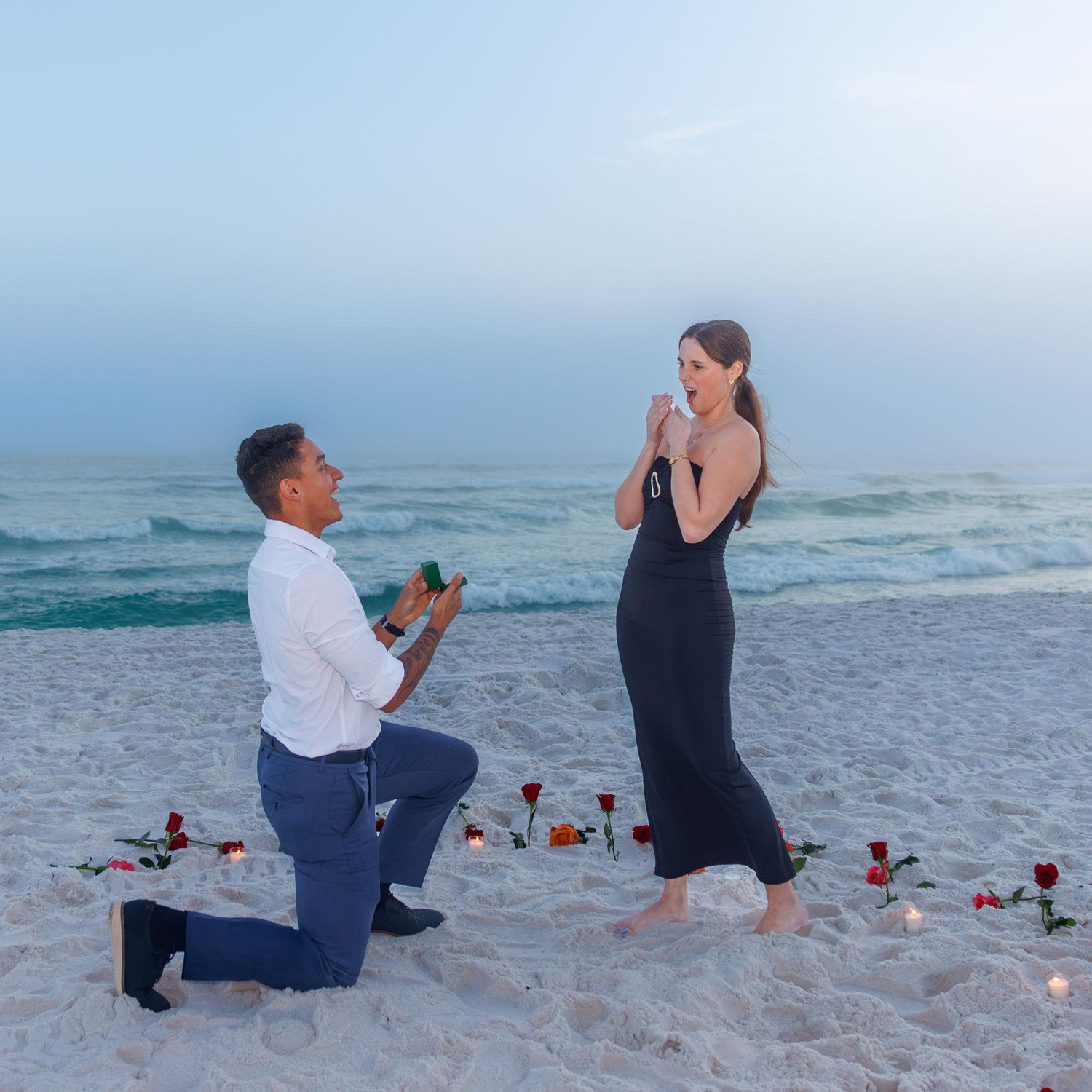When she first said no... before I convinced her to say YES!