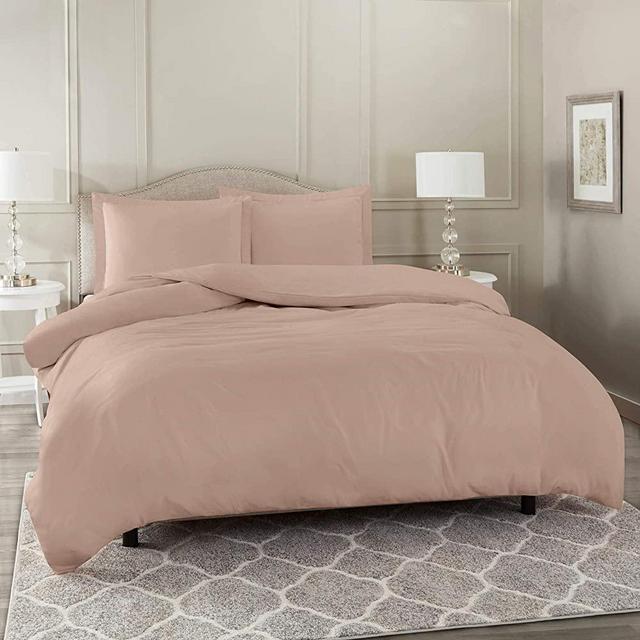 Nestl Duvet Cover 3 Piece Set – Ultra Soft Double Brushed Microfiber Hotel-Quality – Comforter Cover with Button Closure and 2 Pillow Shams, Taupe - King 90"x104"